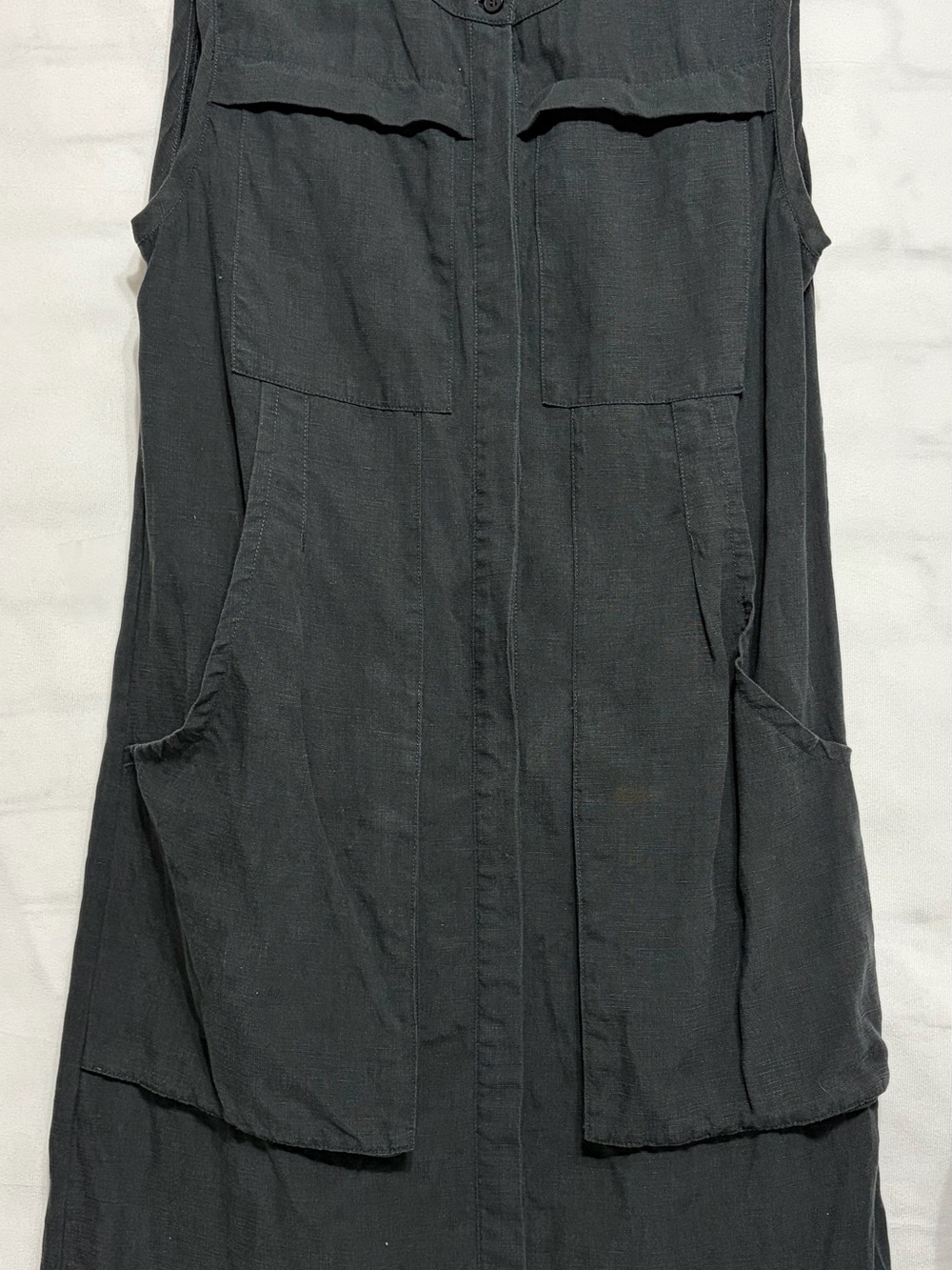 Nau Black Knit Top with Logo Tag